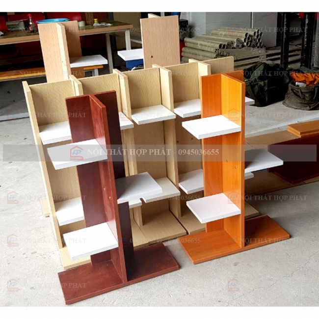 Tủ Sách - Kệ Sách - Kệ Trang Trí Gỗ KTTG003