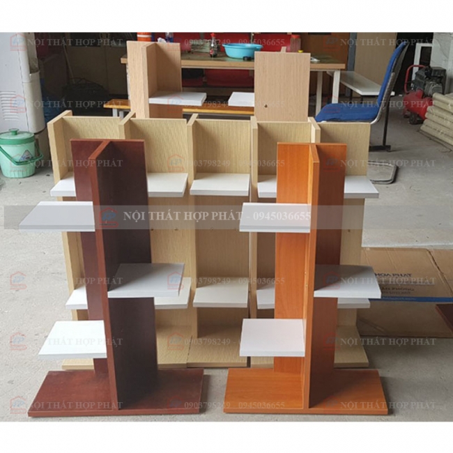Tủ Sách - Kệ Sách - Kệ Trang Trí Gỗ KTTG003