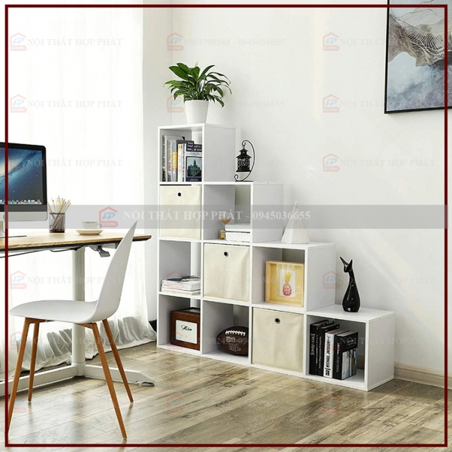 Tủ Sách - Kệ Sách - Kệ Trang Trí Gỗ KTTG006
