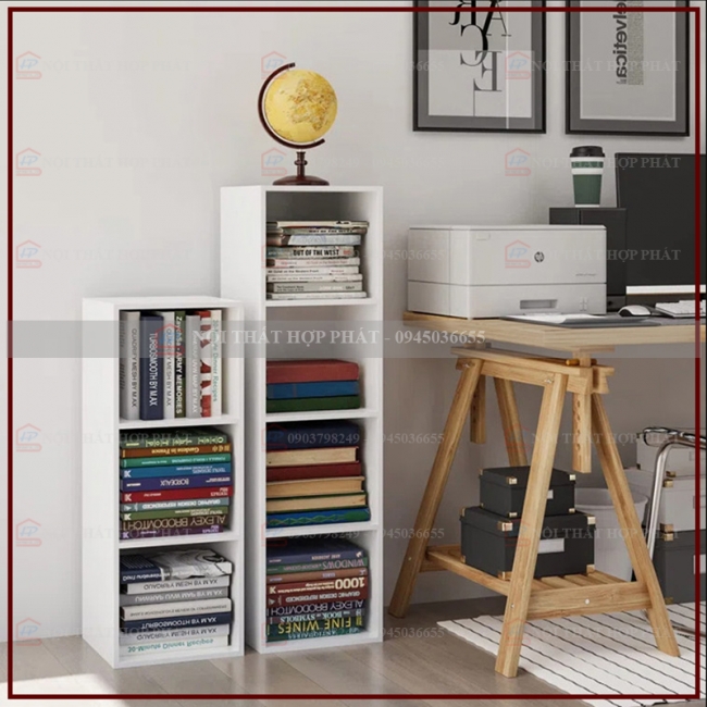 Tủ Sách - Kệ Sách - Kệ Trang Trí Gỗ KTTG007
