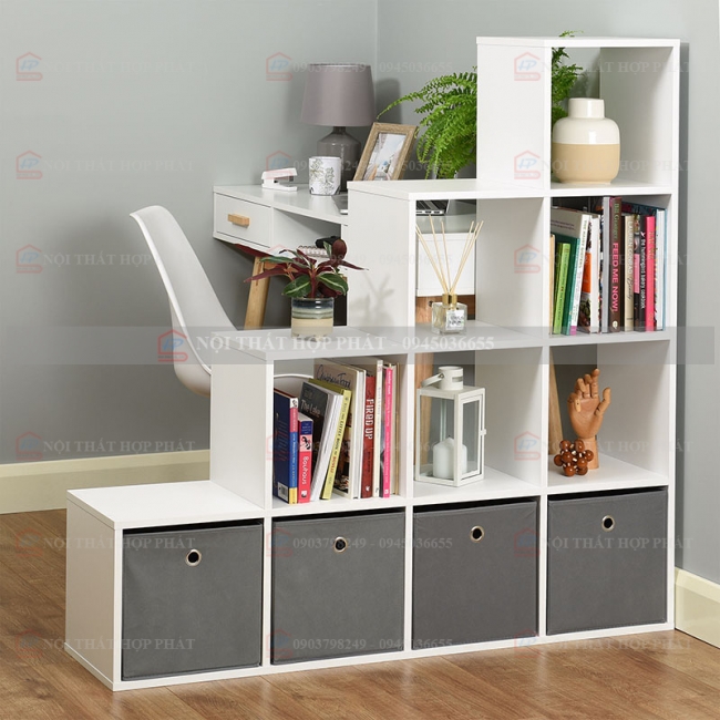 Tủ Sách - Kệ Sách - Kệ Trang Trí Gỗ KTTG033