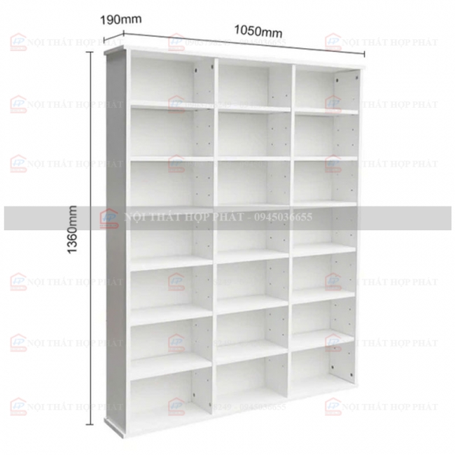 Tủ Sách - Kệ Sách - Kệ Trang Trí Gỗ KTTG036