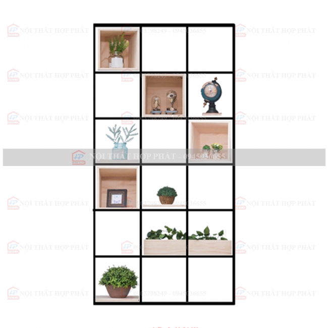 Tủ Sách - Kệ Sách - Kệ Trang Trí Sắt KTTS006