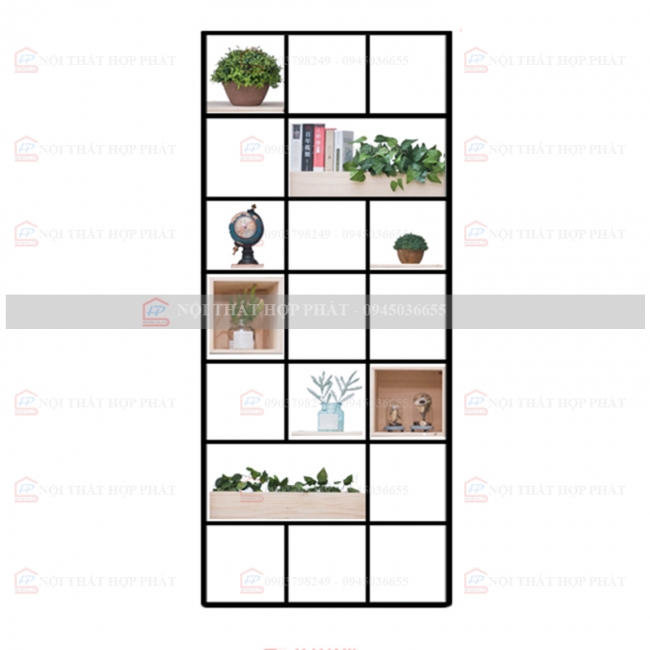 Tủ Sách - Kệ Sách - Kệ Trang Trí Sắt KTTS006