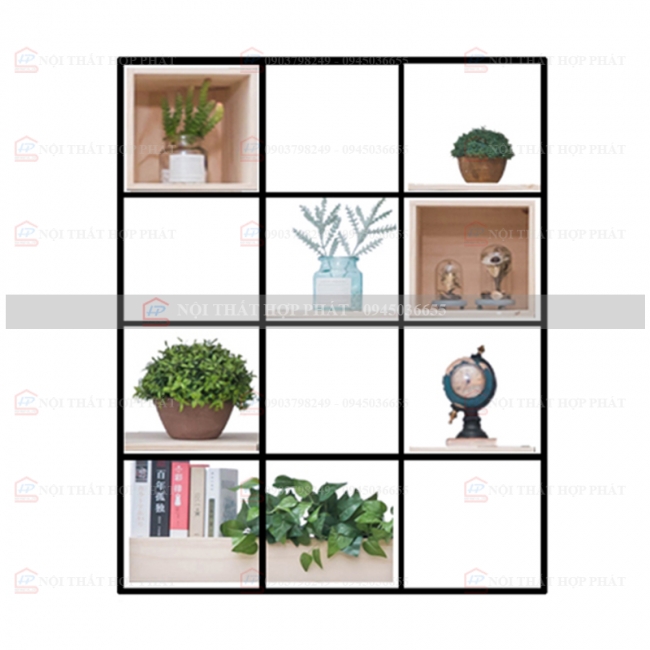 Tủ Sách - Kệ Sách - Kệ Trang Trí Sắt KTTS006