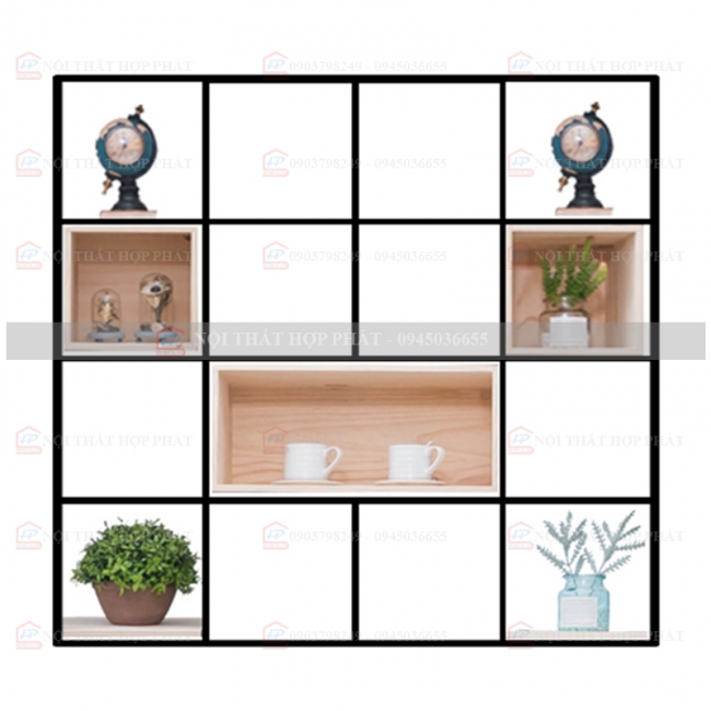 Tủ Sách - Kệ Sách - Kệ Trang Trí Sắt KTTS009