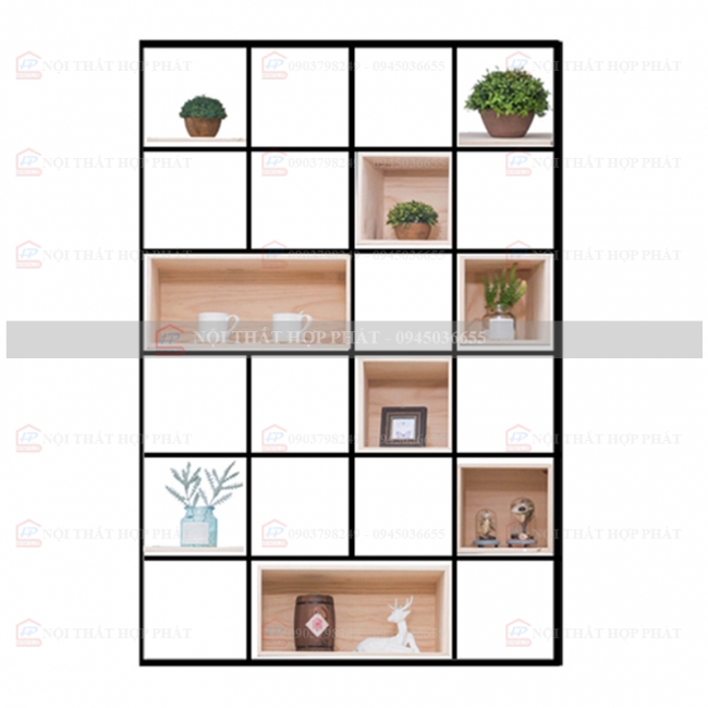 Tủ Sách - Kệ Sách - Kệ Trang Trí Sắt KTTS009