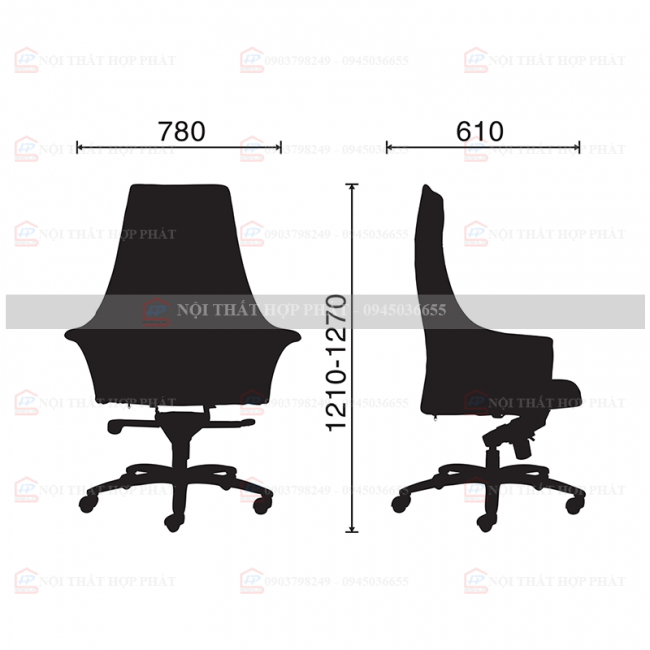 Ghế Da CN Lãnh Đạo M1078