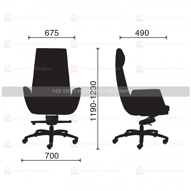 Ghế Da CN Lãnh Đạo M1079