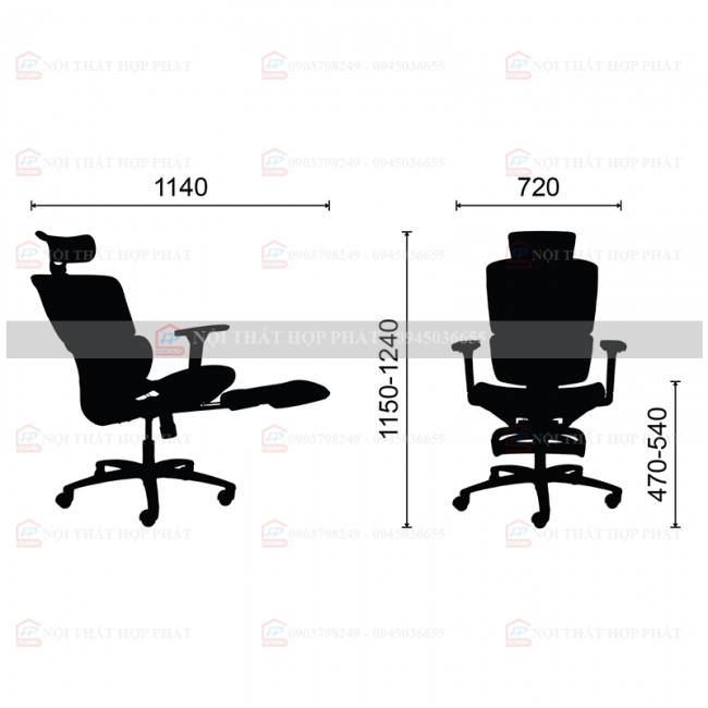 Ghế Công Thái Học  M1105 F