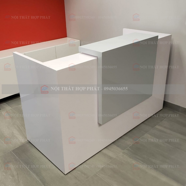 Quầy Lễ Tân Cao QLTCG008 - Quầy Lễ Tân, Quầy Tiếp Tân, Quầy Khách Sạn, Quầy Thu Ngân