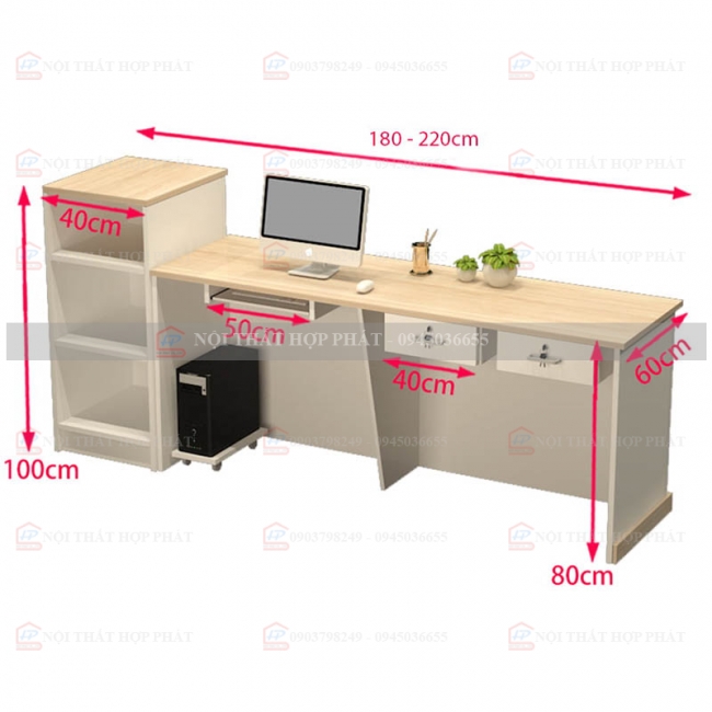 Quầy Lễ Tân Lệch QLTLG321 - Quầy Gỗ Hiện Đại, Quầy Thanh Toán, Quầy Thu Ngân, Trung Tâm Ngoại Ngữ