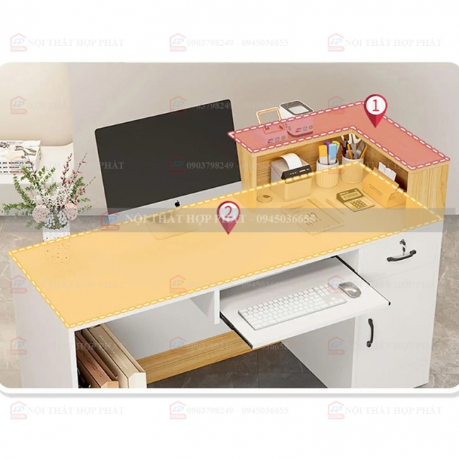 Quầy Lễ Tân Mini QLTMN010