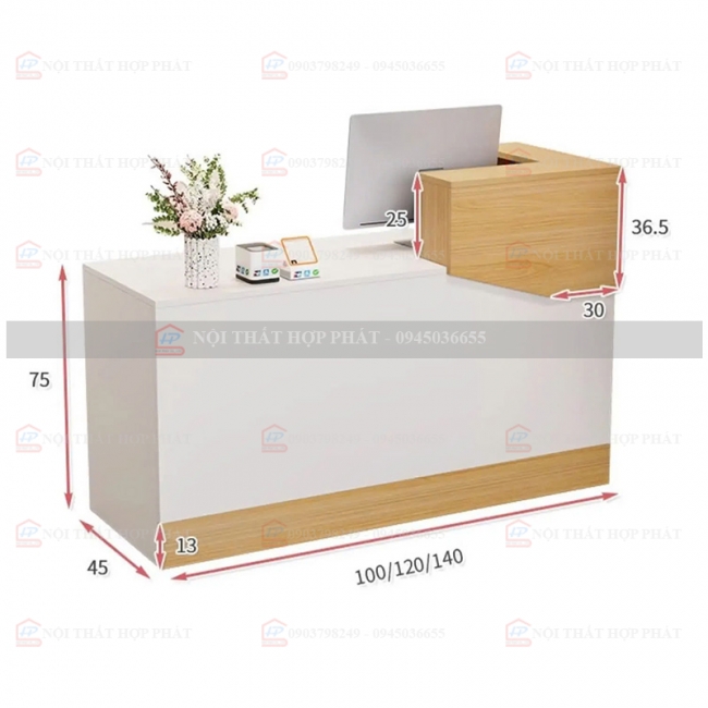 Quầy Lễ Tân Mini QLTMN010