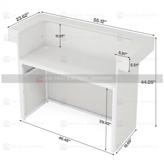 Quầy Lễ Tân Mini QLTMN015