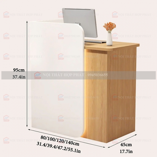 Quầy Lễ Tân Mini QLTMN018