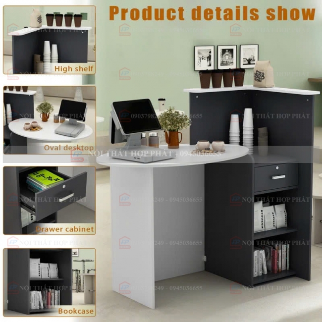 Quầy Lễ Tân Mini QLTMN024