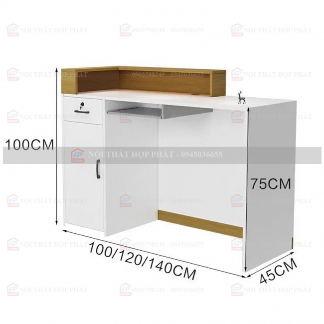 Quầy Lễ Tân Mini QLTMN025