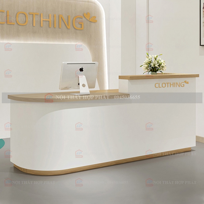 Quầy Thanh Toán QTTG006 - Quầy Thu Ngân Quán Cafe, Shop, Quầy Mini, Quầy Gỗ Đa Năng