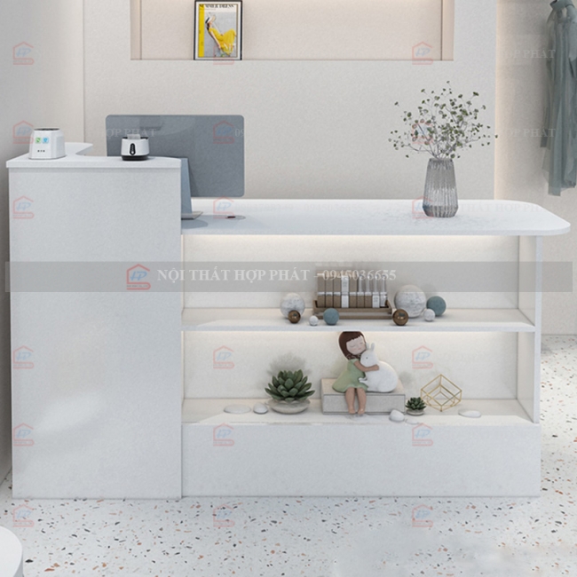 Quầy Thanh Toán QTTG012 - Quầy Thu Ngân Quán Cafe, Shop, Quầy Mini, Quầy Gỗ Đa Năng
