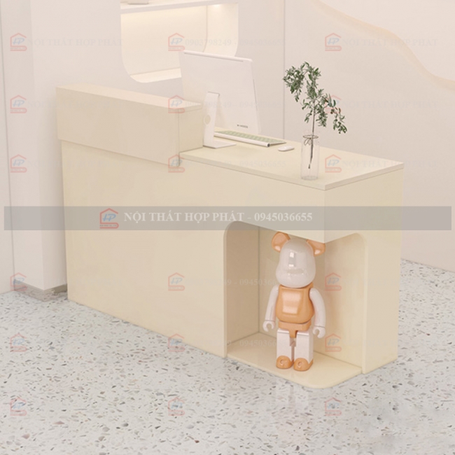 Quầy Thanh Toán QTTG014 - Quầy Thu Ngân Quán Cafe, Shop, Quầy Mini, Quầy Gỗ Đa Năng