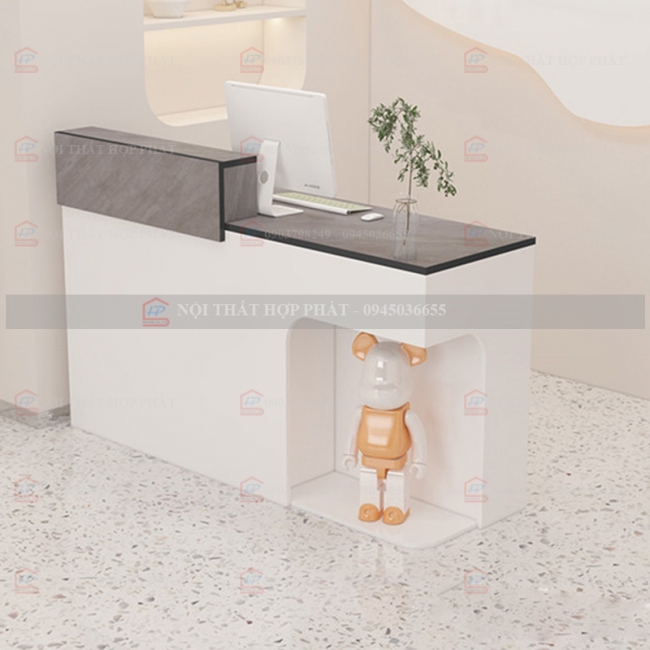Quầy Thanh Toán QTTG014 - Quầy Thu Ngân Quán Cafe, Shop, Quầy Mini, Quầy Gỗ Đa Năng