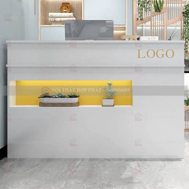 Quầy Thanh Toán QTTG019 - Quầy Thu Ngân Quán Cafe, Shop, Quầy Mini, Quầy Gỗ Đa Năng