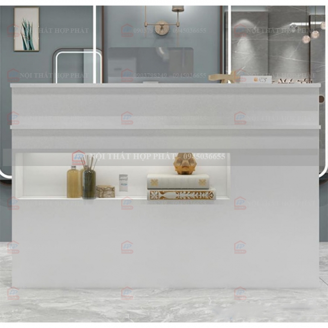 Quầy Thanh Toán QTTG019 - Quầy Thu Ngân Quán Cafe, Shop, Quầy Mini, Quầy Gỗ Đa Năng