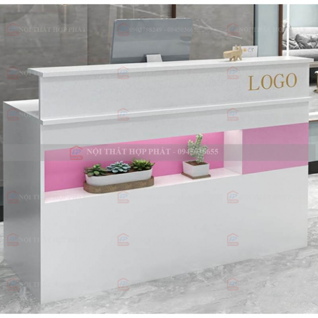 Quầy Thanh Toán QTTG019 - Quầy Thu Ngân Quán Cafe, Shop, Quầy Mini, Quầy Gỗ Đa Năng
