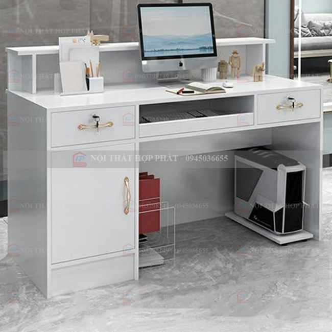 Quầy Thanh Toán QTTG019 - Quầy Thu Ngân Quán Cafe, Shop, Quầy Mini, Quầy Gỗ Đa Năng