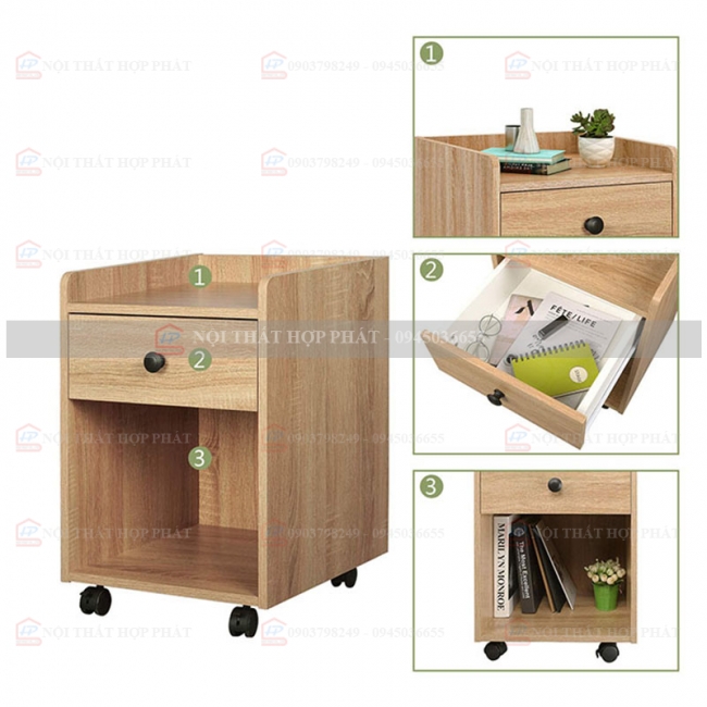 Tủ Di Động - Tủ Cá Nhân Gỗ TDDG025