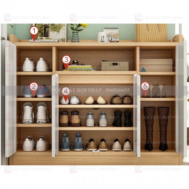 Tủ Giầy Hiện Đại Gỗ TGG006