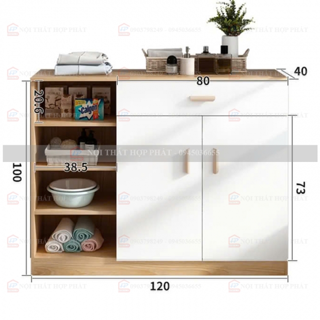 Tủ Giầy Hiện Đại Gỗ TGG013