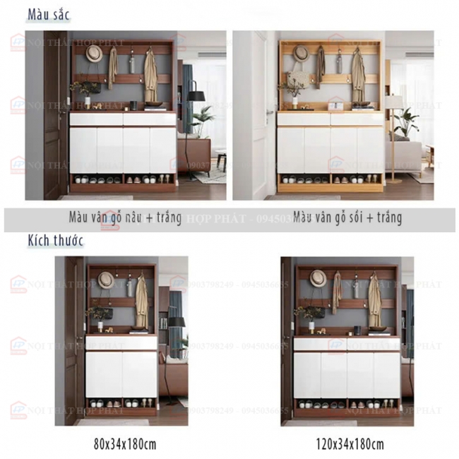 Tủ Giầy Hiện Đại Gỗ TGG024