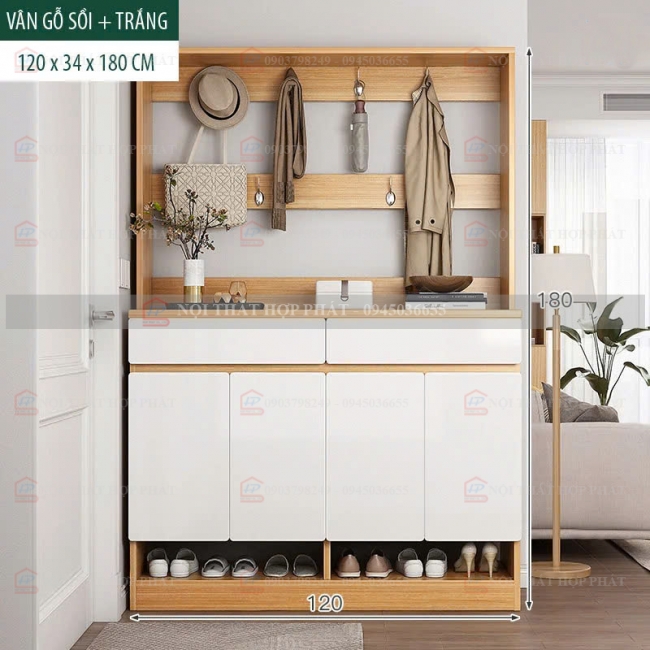 Tủ Giầy Hiện Đại Gỗ TGG024