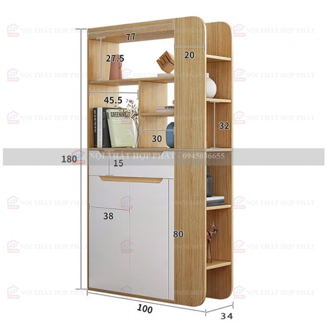 Tủ Giầy Hiện Đại Gỗ TGG033