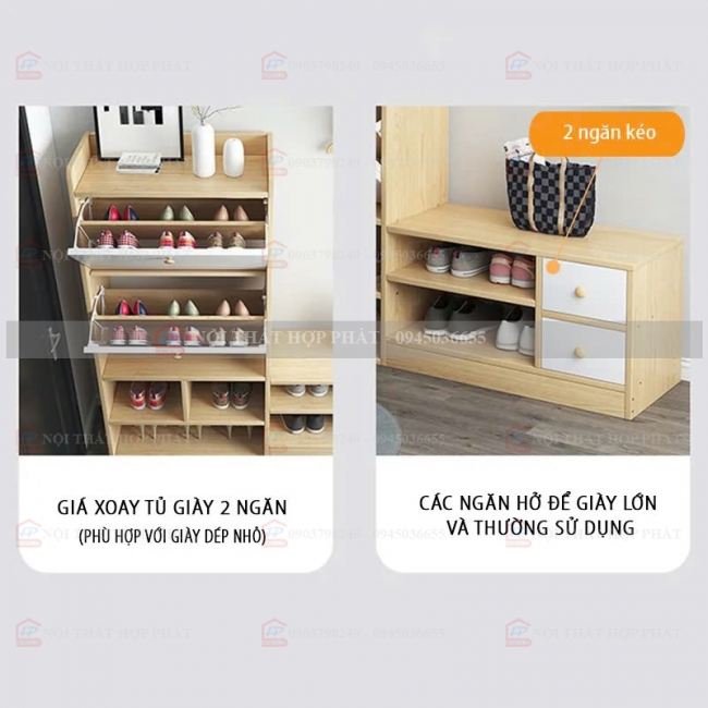 Tủ Giầy Hiện Đại Gỗ TGG039