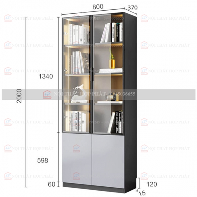 Tủ Hồ Sơ Tài Liệu Cao Gỗ THSCG022