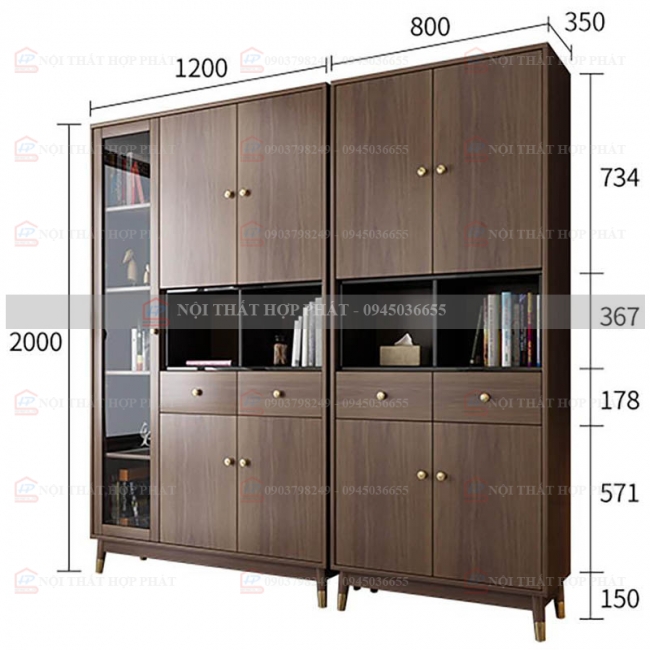 Tủ Hồ Sơ Tài Liệu Cao Gỗ THSCG023