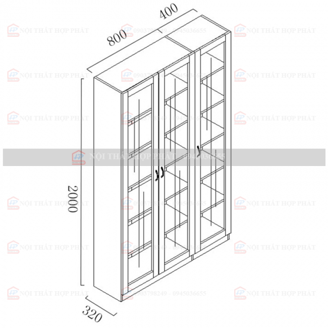 Tủ Hồ Sơ Tài Liệu Cao Gỗ THSCG036