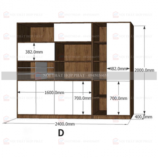 Tủ Hồ Sơ Tài Liệu Cao Gỗ THSCG041