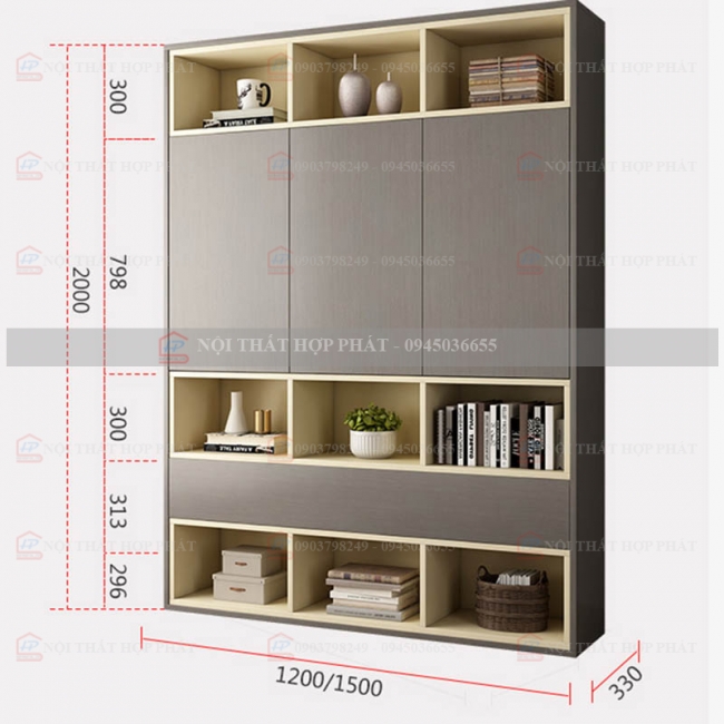 Tủ Hồ Sơ Tài Liệu Cao Gỗ THSCG043