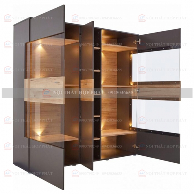 Tủ Rượu Trang Trí Gỗ Đẹp TRG003