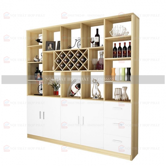Tủ Rượu Trang Trí Gỗ Đẹp TRG011
