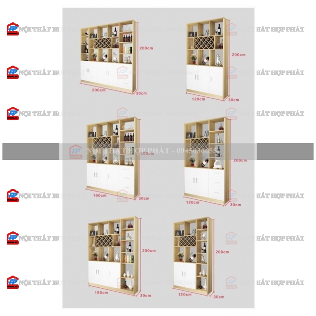 Tủ Rượu Trang Trí Gỗ Đẹp TRG011