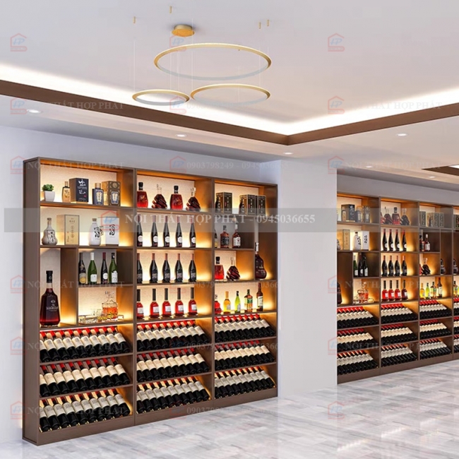 Tủ Rượu Trang Trí Gỗ Đẹp TRG012