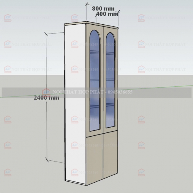 Tủ Trang Trí Gỗ TTTG022