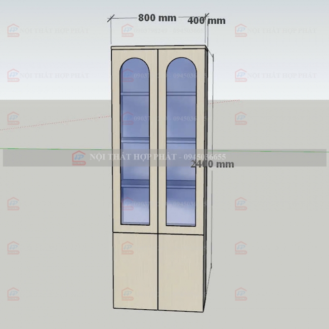 Tủ Trang Trí Gỗ TTTG022