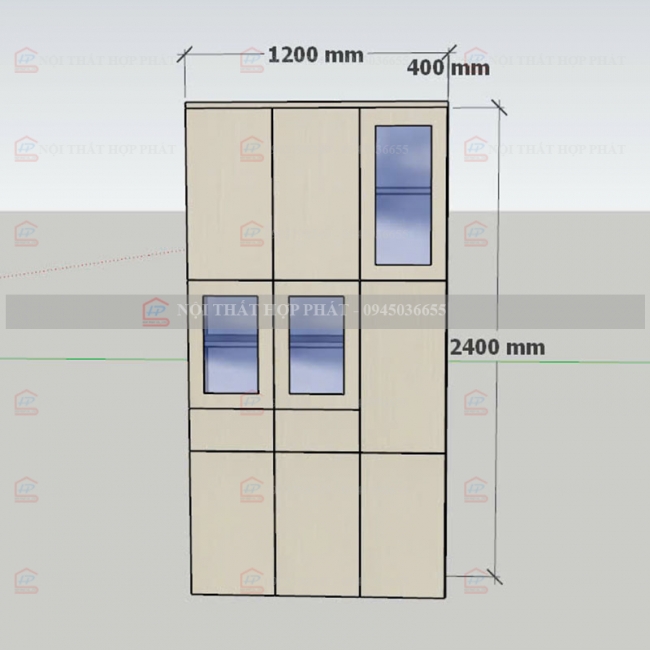 Tủ Trang Trí Gỗ TTTG023