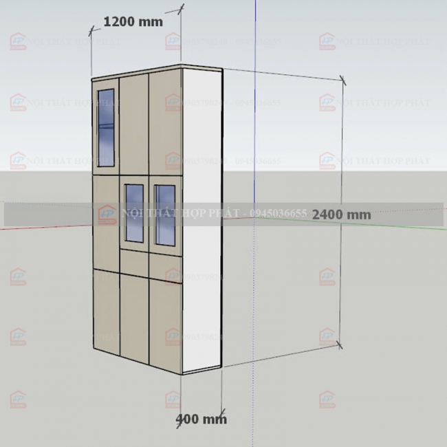 Tủ Trang Trí Gỗ TTTG023